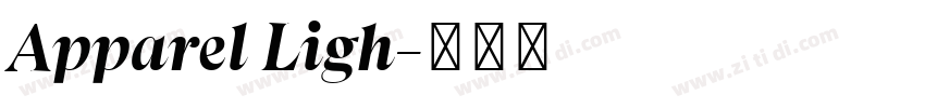 Apparel Ligh字体转换